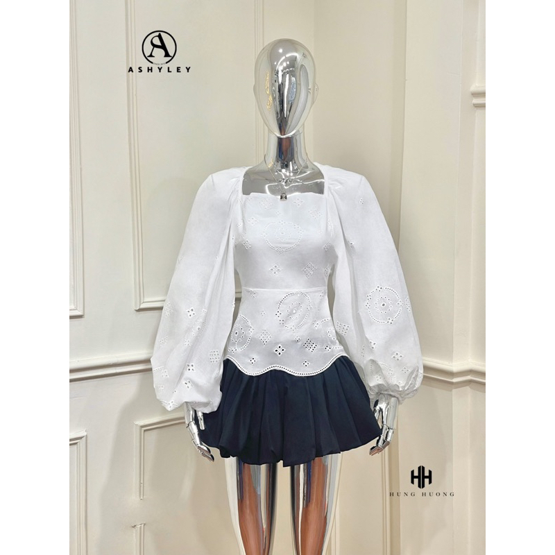 Set Áo Tay Bồng Chân Váy Xòe TKCC ASHYLEY