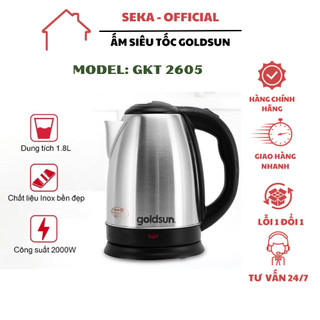 Ấm siêu tốc Goldsun GKT2605 dung tích 1,8L hàng bảo hành 12 tháng