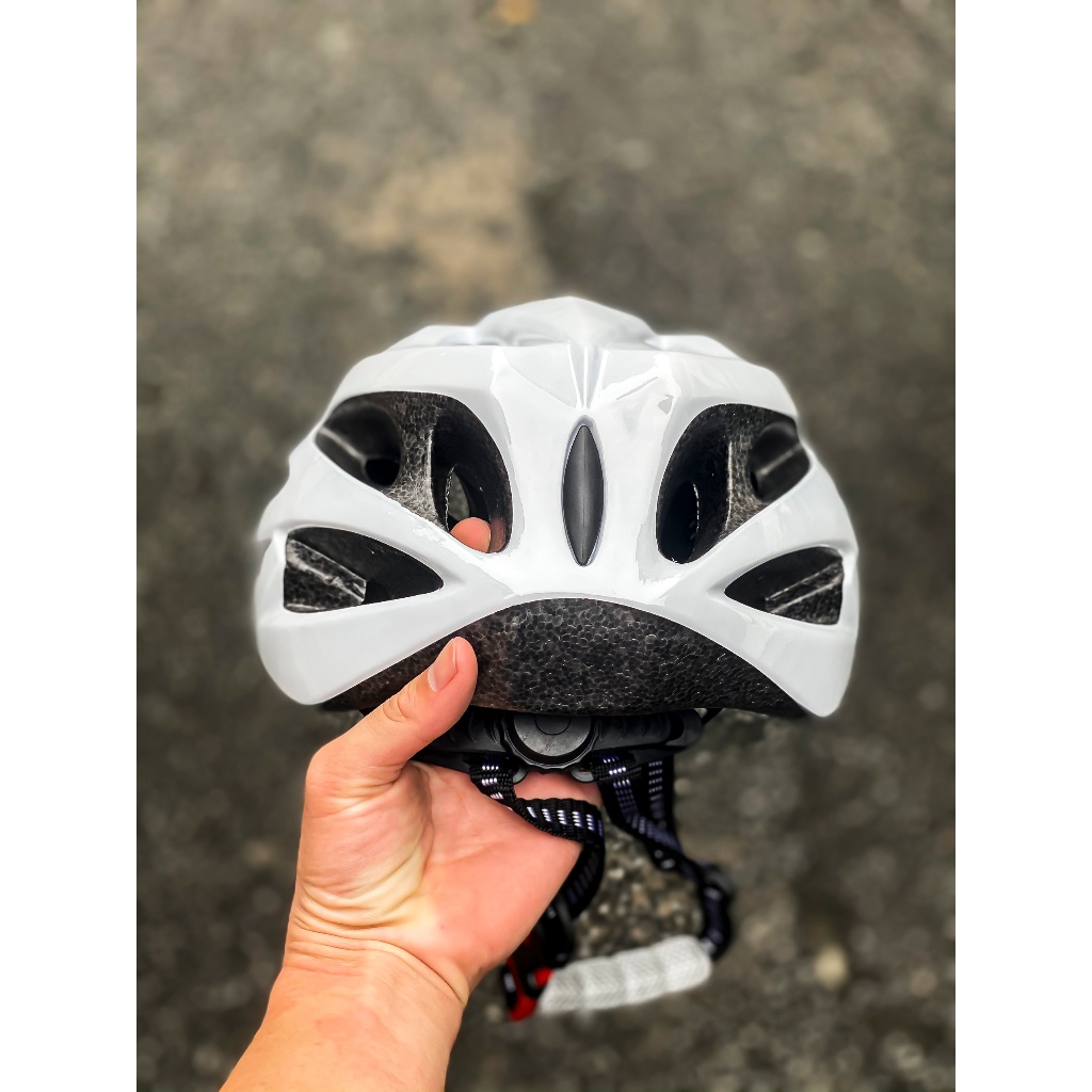 NÓN BẢO HIỂM THỂ THAO TIANT D08 MÀU TRẮNG BÓNG CHÍNH HÃNG