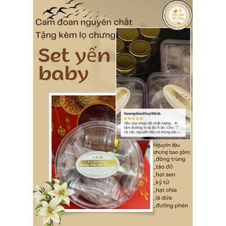 VIÊN YẾN SIZE ĐẠI_set yến viên-tổ yến chia sẵn+ đông trùng hạ thảo/táo đỏ/kỷ tử/hạt chia/lá dứa/hạt sen/