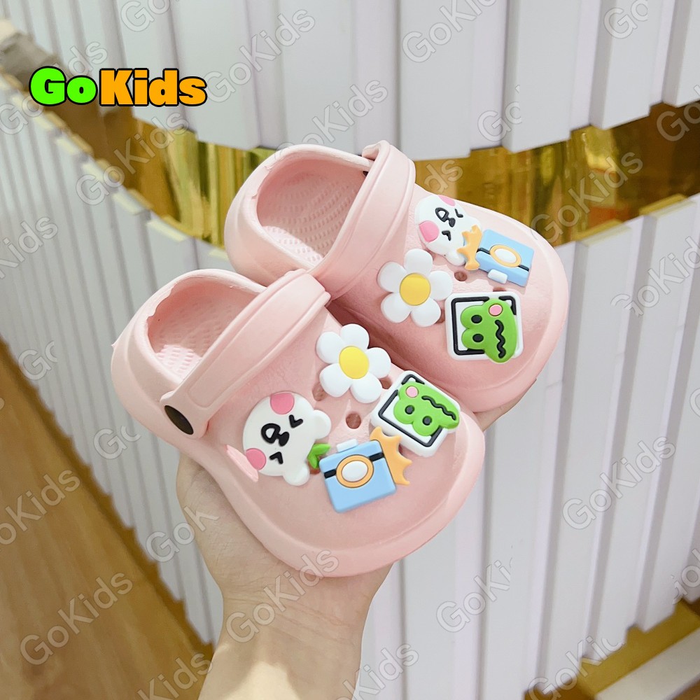 Dép Sục HOA Chống Trơn Trượt Siêu Nhẹ Dành Cho Bé Trai-Bé Gái sz18-29