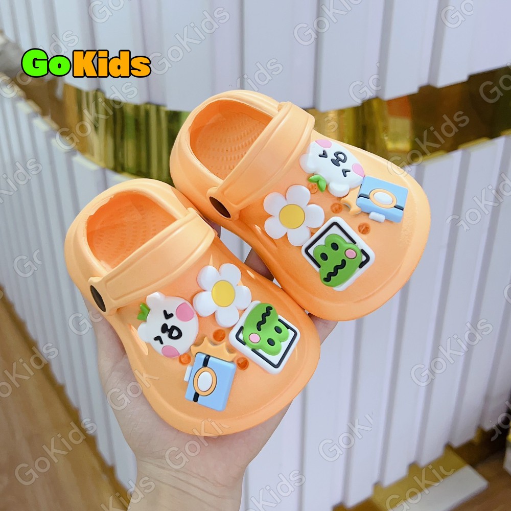 Dép Sục HOA Chống Trơn Trượt Siêu Nhẹ Dành Cho Bé Trai-Bé Gái sz18-29