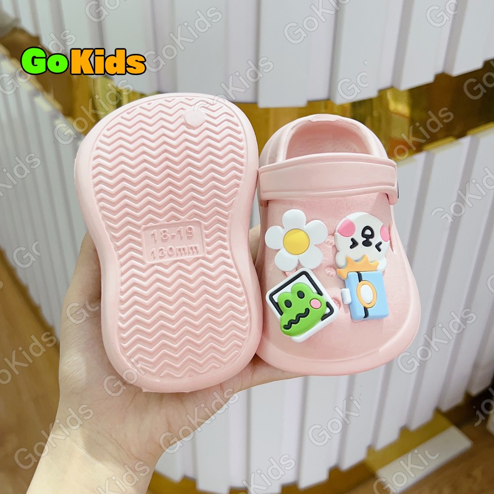 Dép Sục HOA Chống Trơn Trượt Siêu Nhẹ Dành Cho Bé Trai-Bé Gái sz18-29