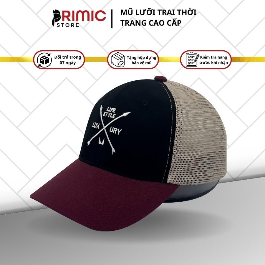 Mũ lưỡi trai thể thao phong cách bóng chày Mỹ, mũ lưỡi trai chống nắng UNISEX form mũ đứng dáng cao 