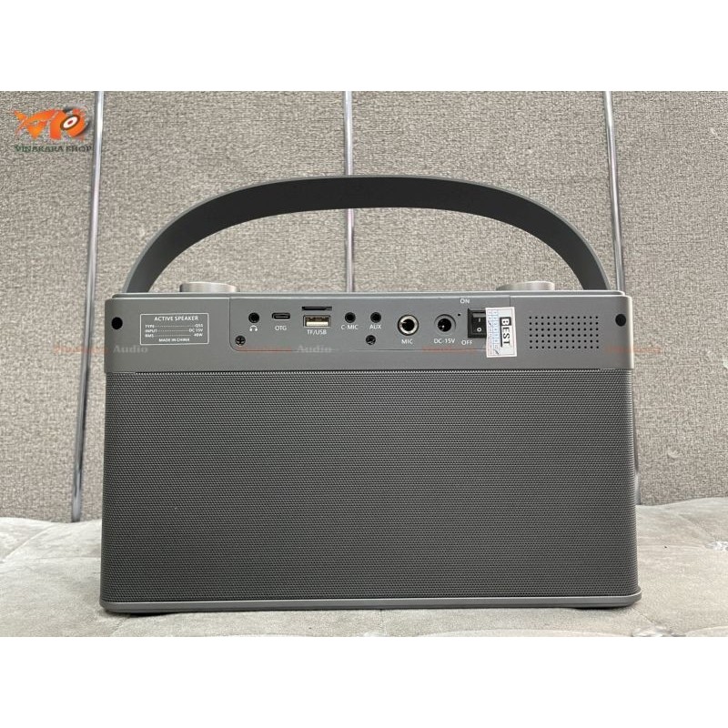 Loa di động mini Boxt Q5S, 1 Micro, pin 4-5h, hàng chính hãng + tặng kèm chống lăn micro