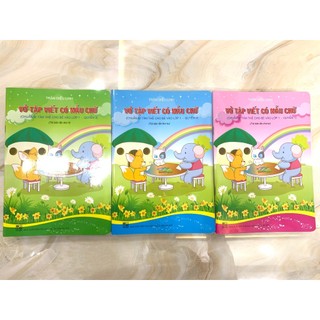 Vở Tập viết có mẫu chữ _ chuẩn bị tâm thế cho bé vào lớp 1