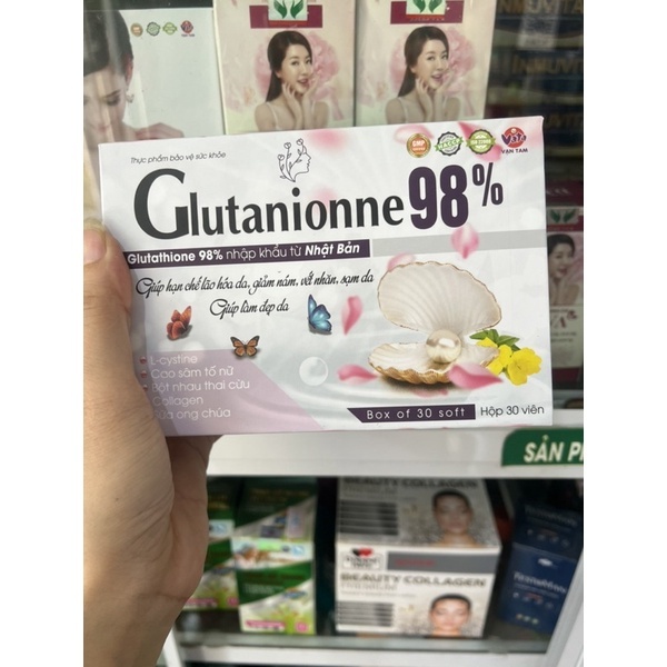 Glutathion 98% viên uống trắng da nội tiết