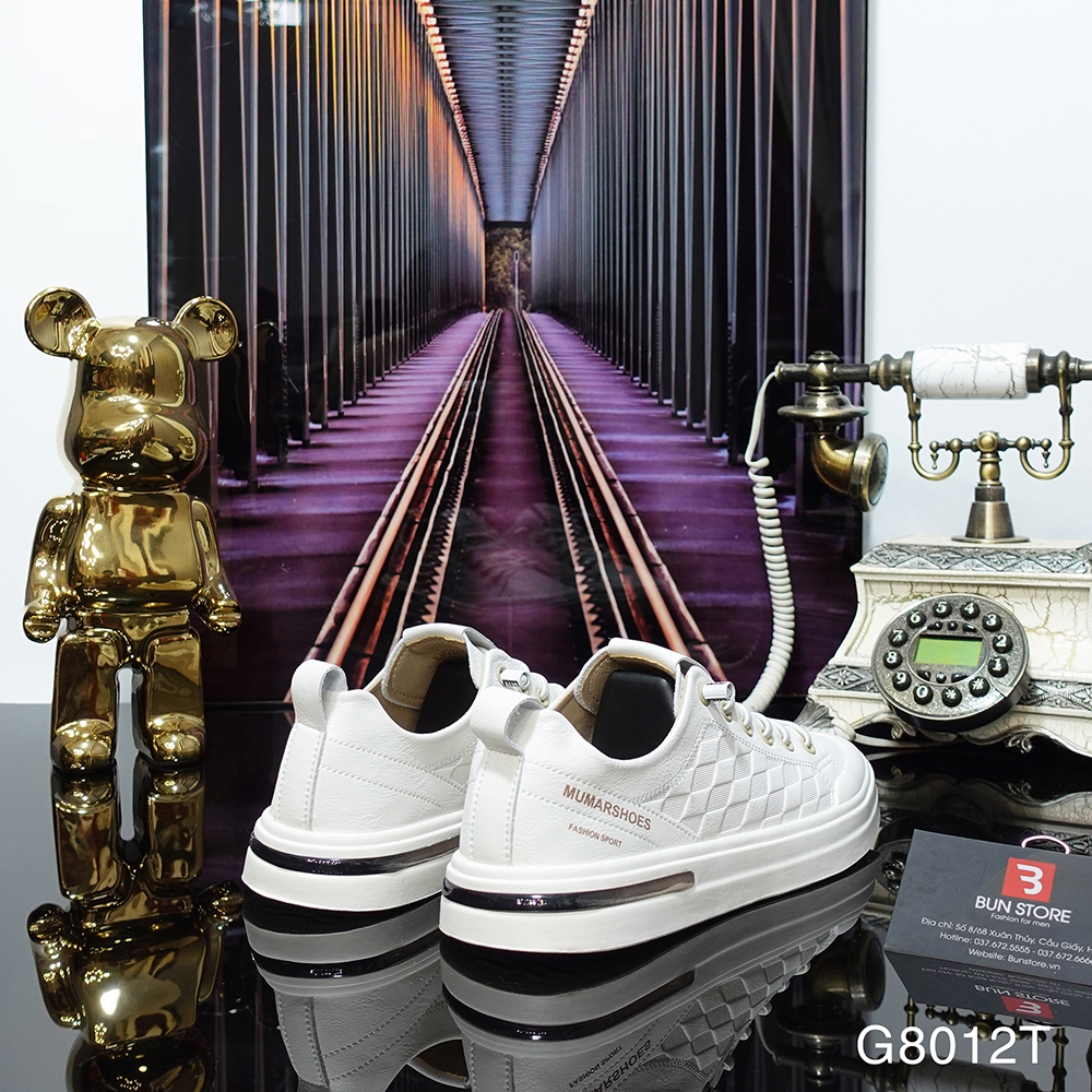Giày da nam cao cấp Bun Store kiểu dáng giày lười G8012T