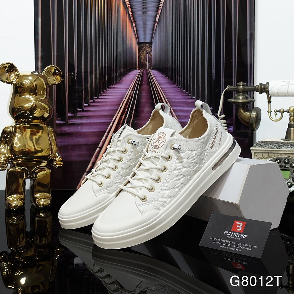 Giày da nam cao cấp Bun Store kiểu dáng giày lười G8012T