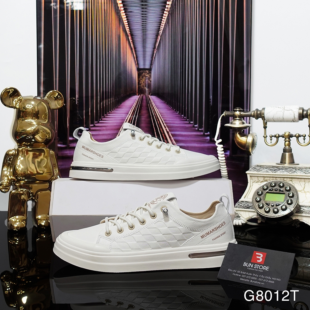 Giày da nam cao cấp Bun Store kiểu dáng giày lười G8012T