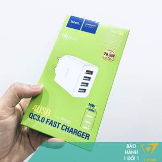 [2 cổng sạc]Cóc củ sạc nhanh Hoco C39 2 cổng usb 2.4a cho điện thoại máy tính bảng đèn led [hoco đà nẵng]