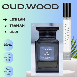 Nước hoa nam nữ unisex tom.ford oud.wood edp dung tích 10ml sự bùng nổ đầy mạnh mẽ học sinh sinh viên-hluxe