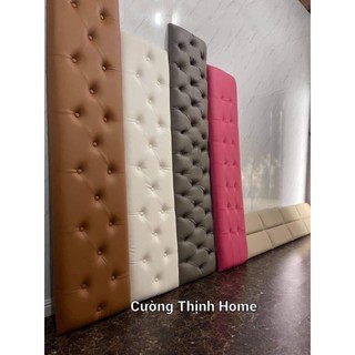 Tấm Đệm Ốp Đầu Giường Khổ 1m8 x 40cm siêu êm tạo hình quả trám cao cấp