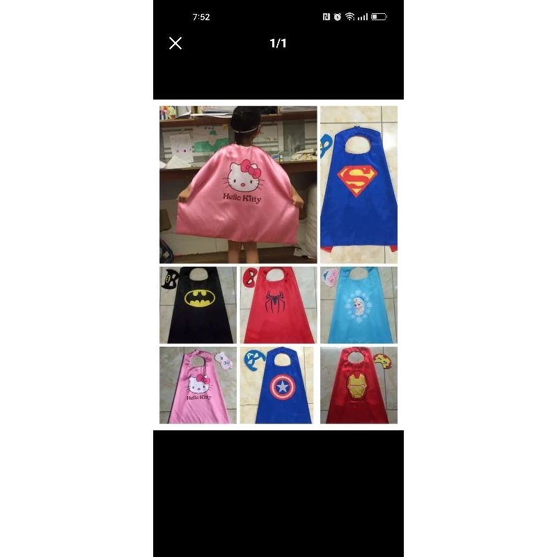 Áo choàng Halloween kèm mũ cho bé