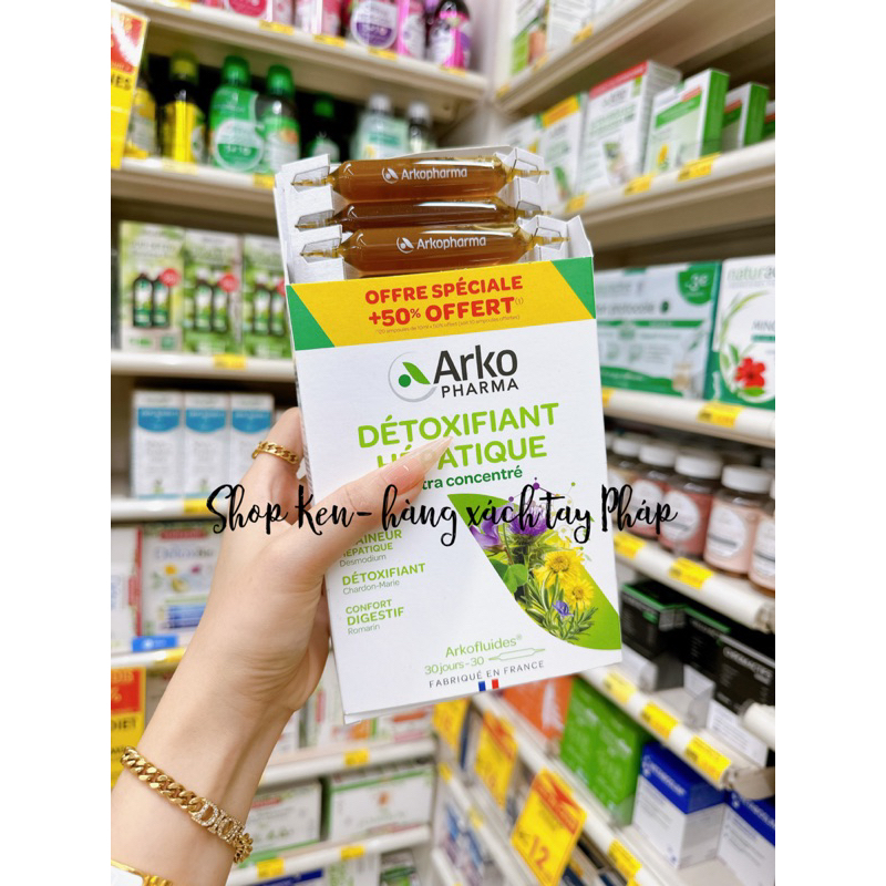 (Mẫu mới) Detox G.AN Arkopharma 20 ống- hàng pháp
