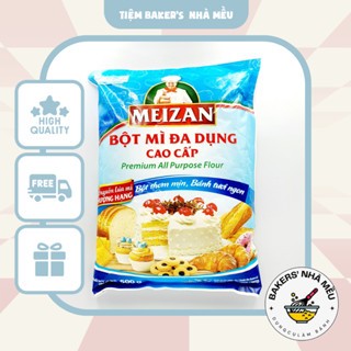 [THÙNG 10 GÓI +QUÀ TẶNG KÈM]-Bột Mì Đa Dụng Cao Cấp Meizan 1Kg +Quà Tặng Bột Nổi Ab Mauri/Quà Tặng Men Ngọt/Lạt/Mauripan