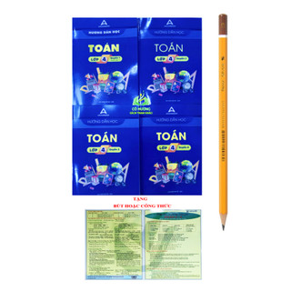 Sách - Combo 4 cuốn Hướng dẫn học toán lớp 4