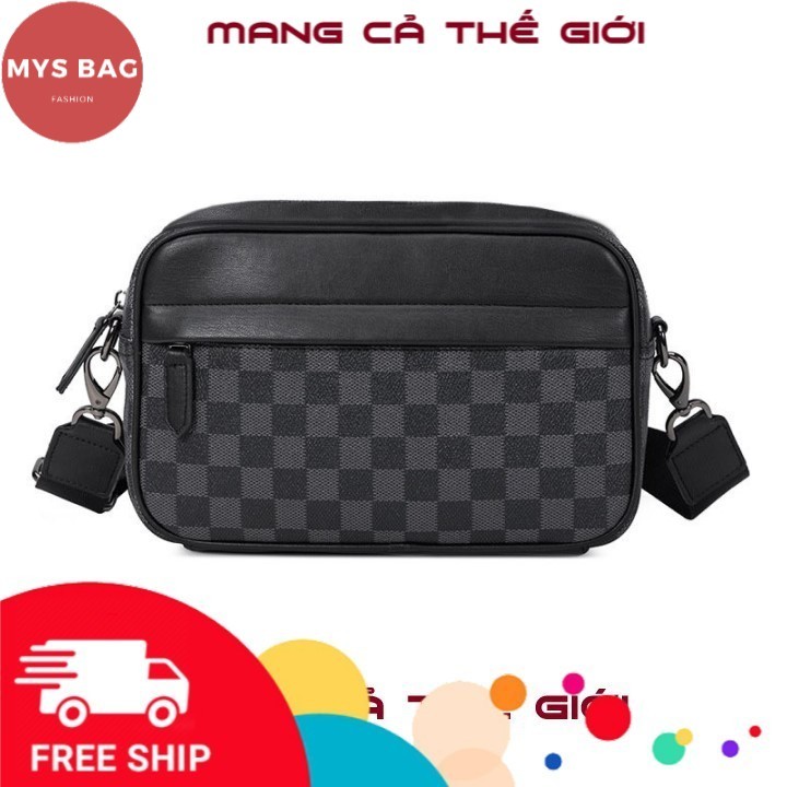 Túi nam công sở văn phong màu Caro full ngắn kéo sau TX-0049