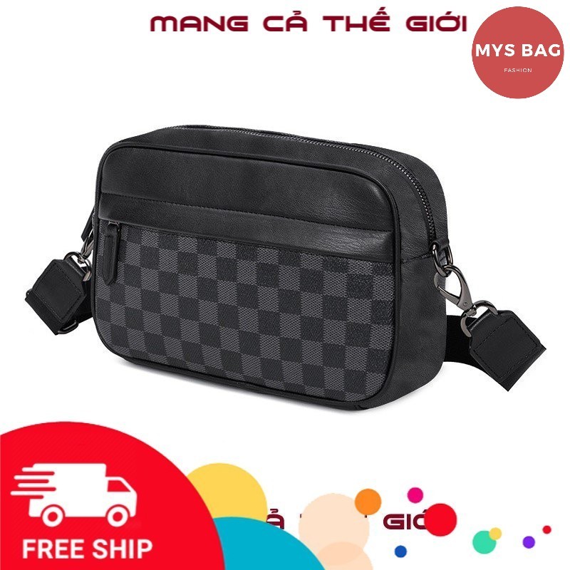 Túi nam công sở văn phong màu Caro full ngắn kéo sau TX-0049