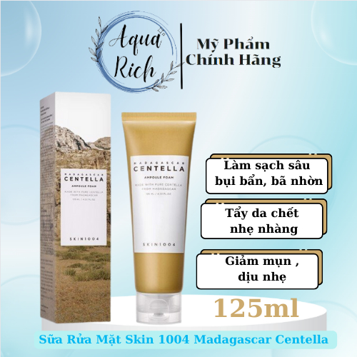 Sữa Rữa Mặt Chiết Xuất Rau Má Skin1004 Madagascar Centella Ampoule Foam 125ml