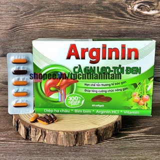 Bổ gan ARGININ CÀ GAI LEO TỎI ĐEN với diệp hạ châu, arginin hcl giúp thanh nhiệt, giải độc gan, tăng cường chức năng gan