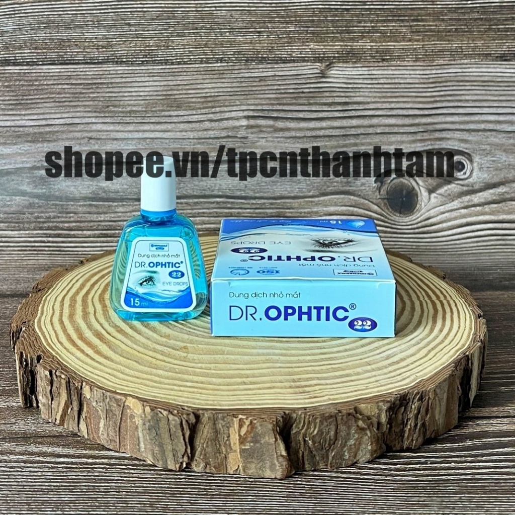 DUNG DỊCH NHỎ MẮT DR.OPHTIC - giúp khoẻ, giảm mỏi mắt, làm sạch mắt tự nhiên, nước mắt nhân tạo – Chai 15 ml