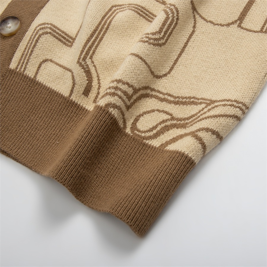 Áo len cardigan nam Aristino thiết kế cổ tròn, 2 màu cơ bản trẻ trung, chất không bai dão - AWOM02W3