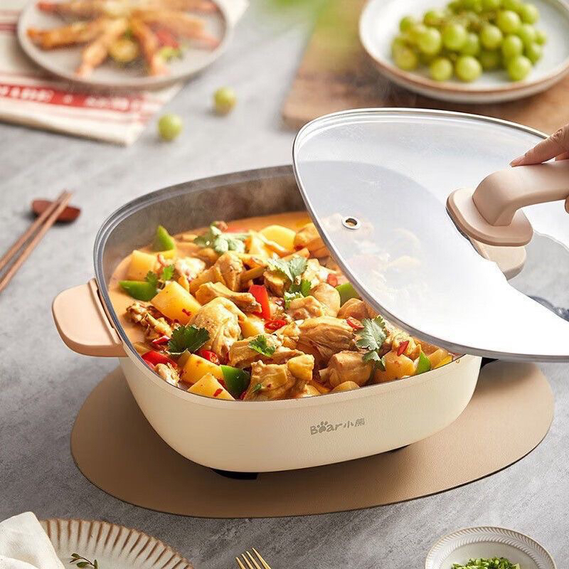 Nồi Lẩu Điện Đa Năng Công Suất 2000w Dung tích 6L Bear DHG-D60L5 Chính Hãng BEAR- Bảo Hành 12 Tháng