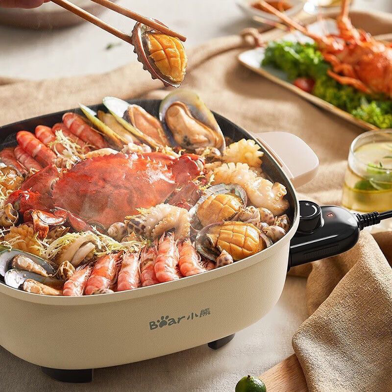 Nồi Lẩu Điện Đa Năng Công Suất 2000w Dung tích 6L Bear DHG-D60L5 Chính Hãng BEAR- Bảo Hành 12 Tháng