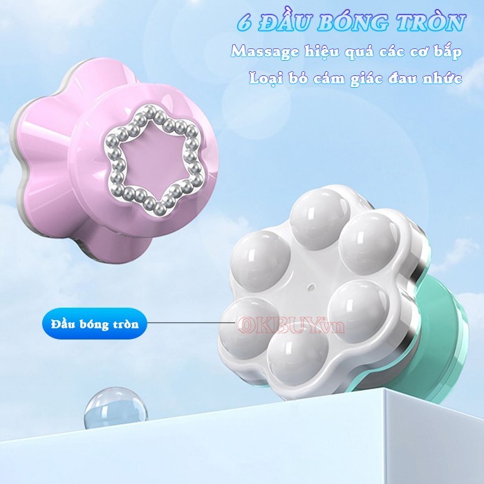 Máy massage cầm tay XF-76 - Thư giãn toàn thân đầu, tay chân, lưng, bụng | OKbuy