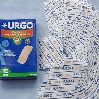 [04/ miếng] Băng Cá Nhân Vải Độ Dính Cao Urgo Durable thay băng không đau thoáng khí