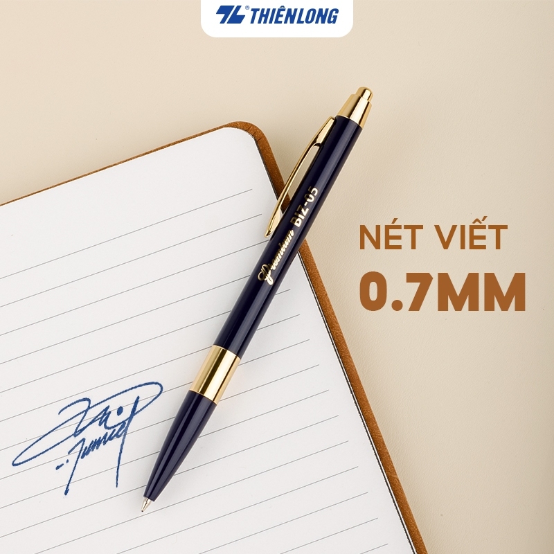 Bút bi cao cấp Bizner BIZ-05 - xanh, cán xanh nhạt, hộp 1