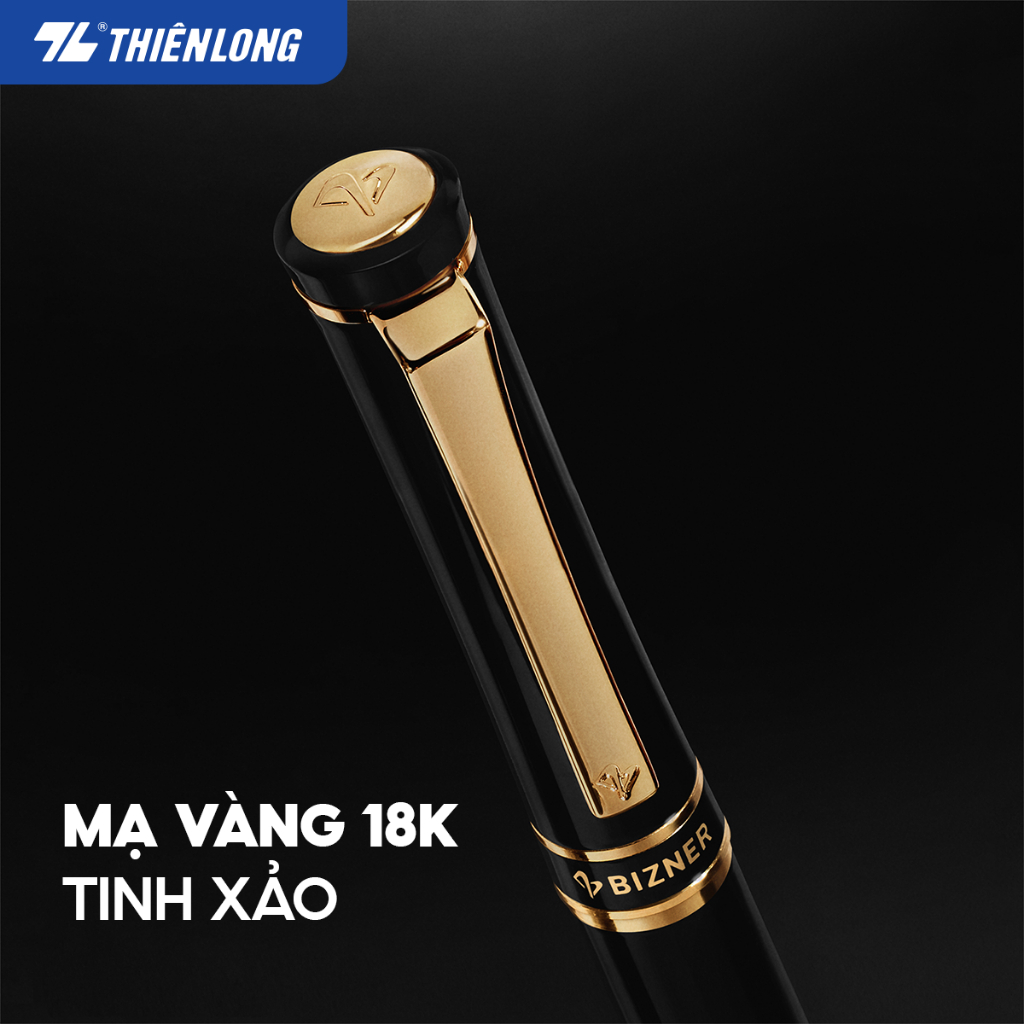 Bút bi cao cấp Bizner BIZ-01 - Bút mạ vàng 18K