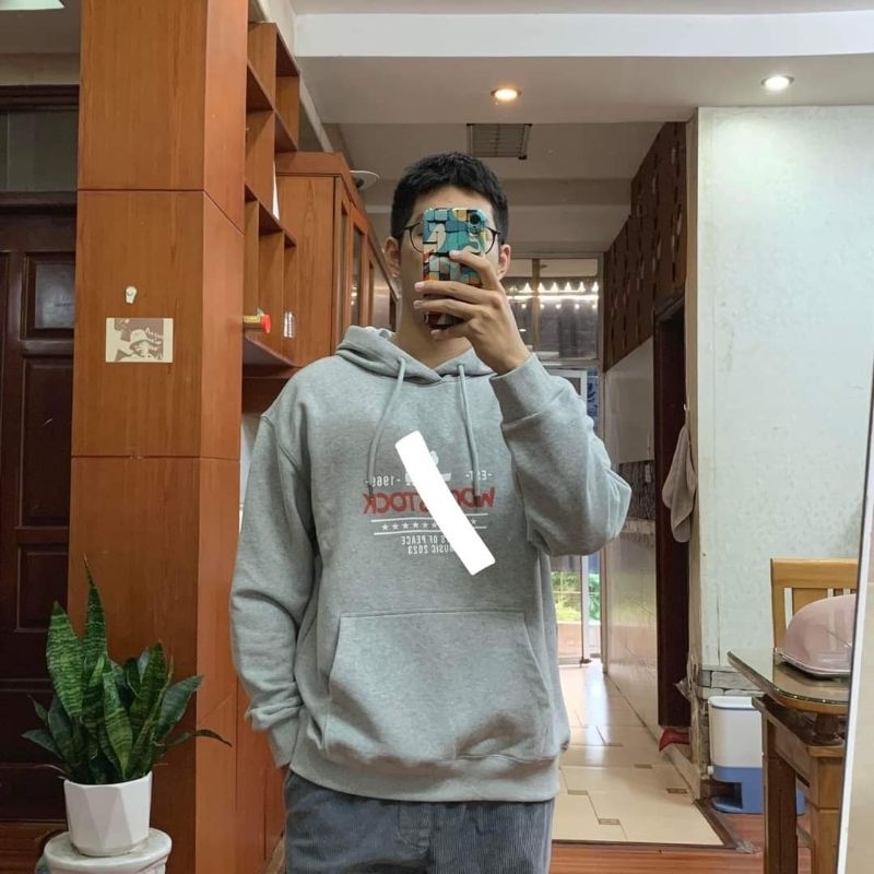 Áo hoodie xuất xịn unisex chất da cá