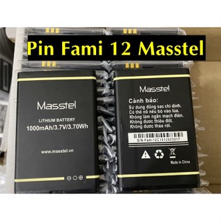 Pin Fami 12 Masstel  dùng chung Fami 12 Fami 5 Fami S bảo hành 3 tháng