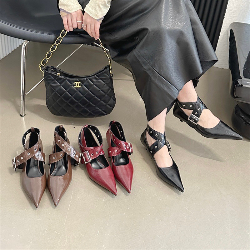 GIÀY BÍT NỮ MŨI NHỌN ĐẾ CAO 2,5cm