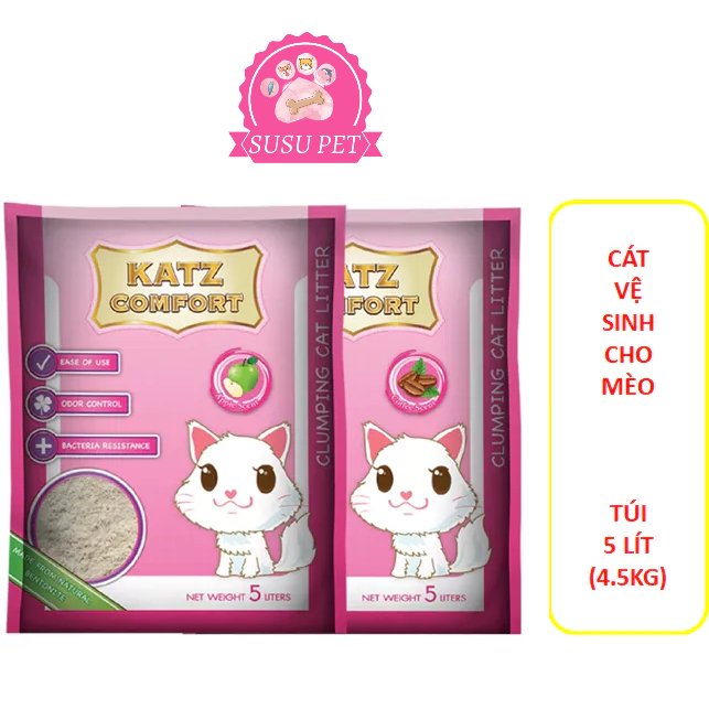 Cát Vệ Sinh Cho Mèo Cát Thái Lan Katz Comfort Túi 5 Lít -SuSu_pet