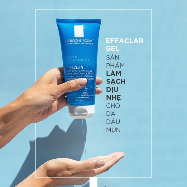 Sữa rửa mặt dạng gel giảm mụn, kiềm dầu La Roche Posay Effaclar Gel 50ml