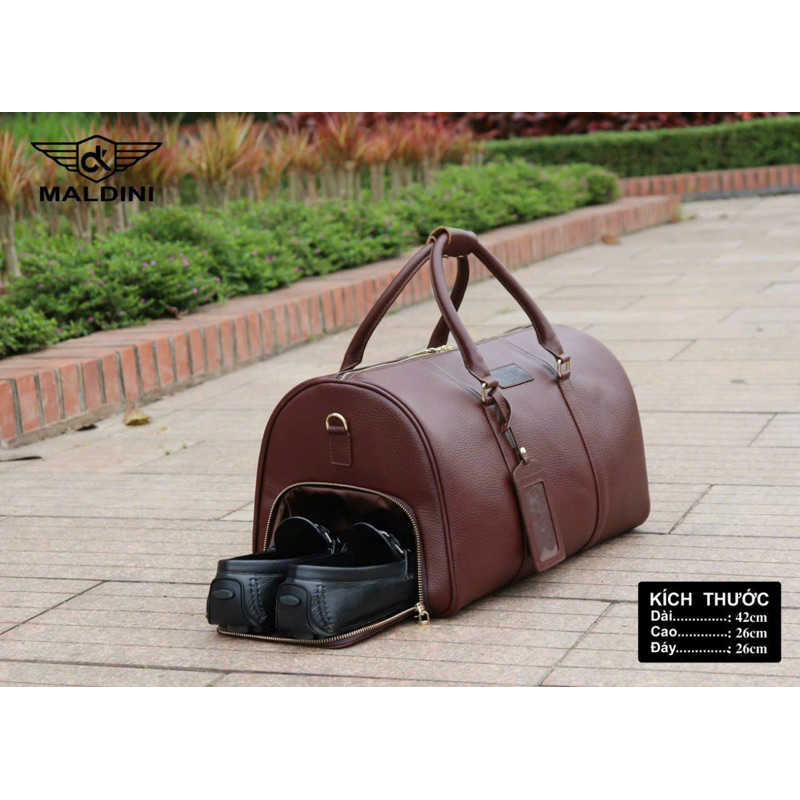 Túi Đựng Đồ Da Bò Thật - Túi Xách Du Lịch - Chính Hãng Maldini