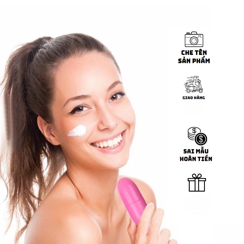 Bộ máy massage mắt mặt có sẵn, máy massage mini tăng colagen trẻ hoá cho nữ