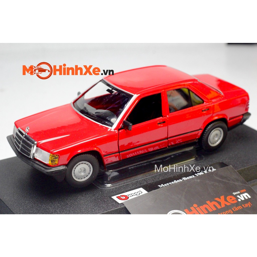 MÔ HÌNH XE MERCEDES-BENZ 190 E 2.6 1:24 BBURAGO