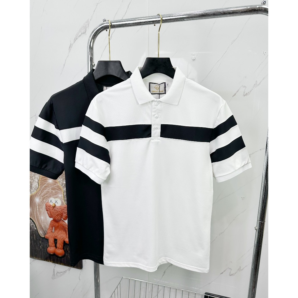 Áo thun nam POLO thiết kế vải cá sấu cotton cao cấp ngắn tay cực sang trọng và lịch lãm