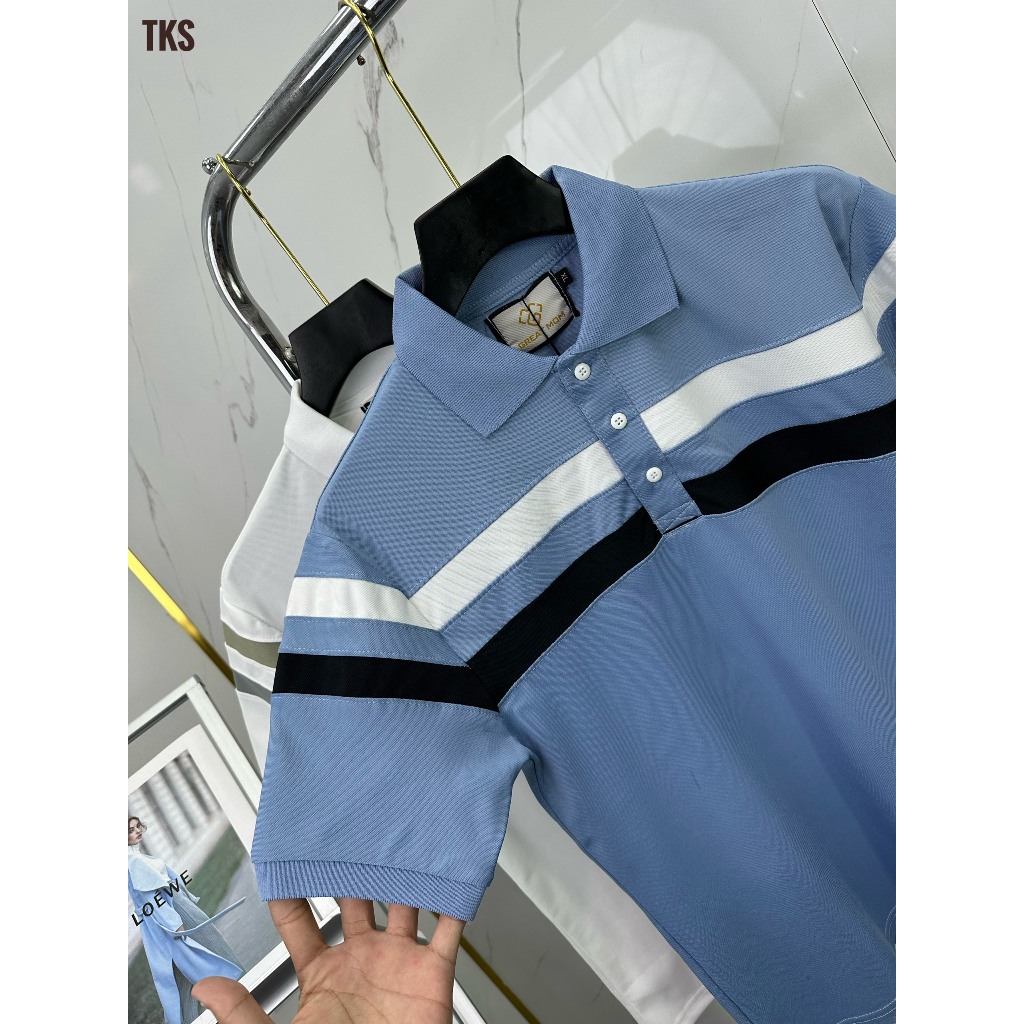 Áo thun nam POLO thiết kế vải cá sấu cotton cao cấp ngắn tay cực sang trọng và lịch lãm