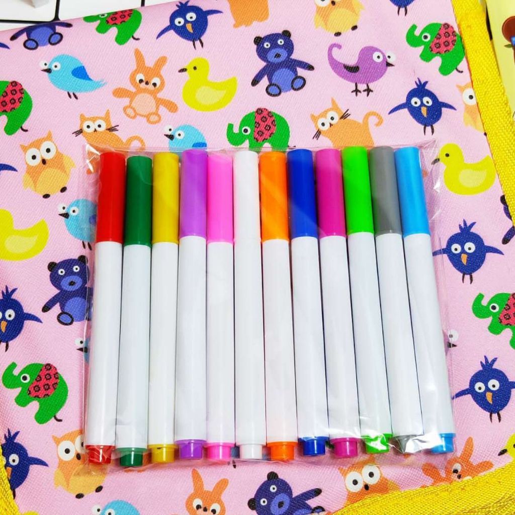 Quyển Tập Vẽ Tranh Graffiti Phát Sáng 14 Trang Kèm 6-12 Bút Màu Có Thể Xóa Được Cho Bé Thỏa Sức Sáng Tạo.