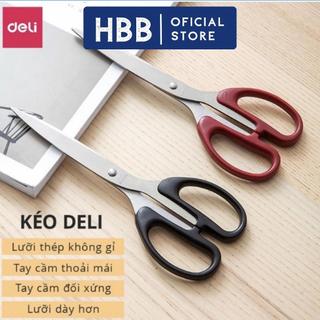 Kéo văn phòng deli 6009 - màu đen / đỏ - hbb store