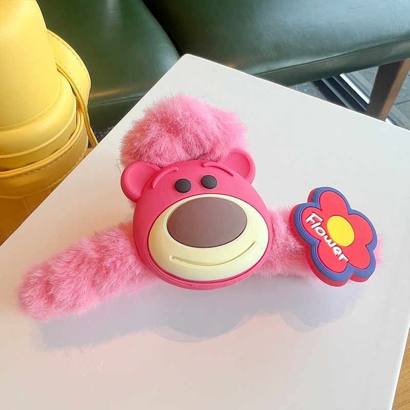 MVP3666 Kẹp Tóc Hình Cá Mập Phủ Lông Phong Cách Hàn Quốc Dễ Thương Thời Trang Cho Bé Gái