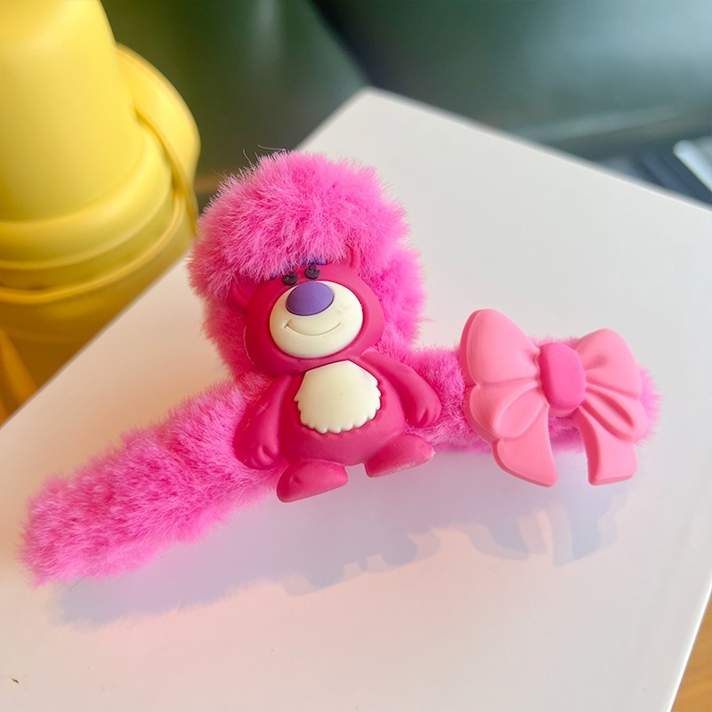 MVP3666 Kẹp Tóc Hình Cá Mập Phủ Lông Phong Cách Hàn Quốc Dễ Thương Thời Trang Cho Bé Gái