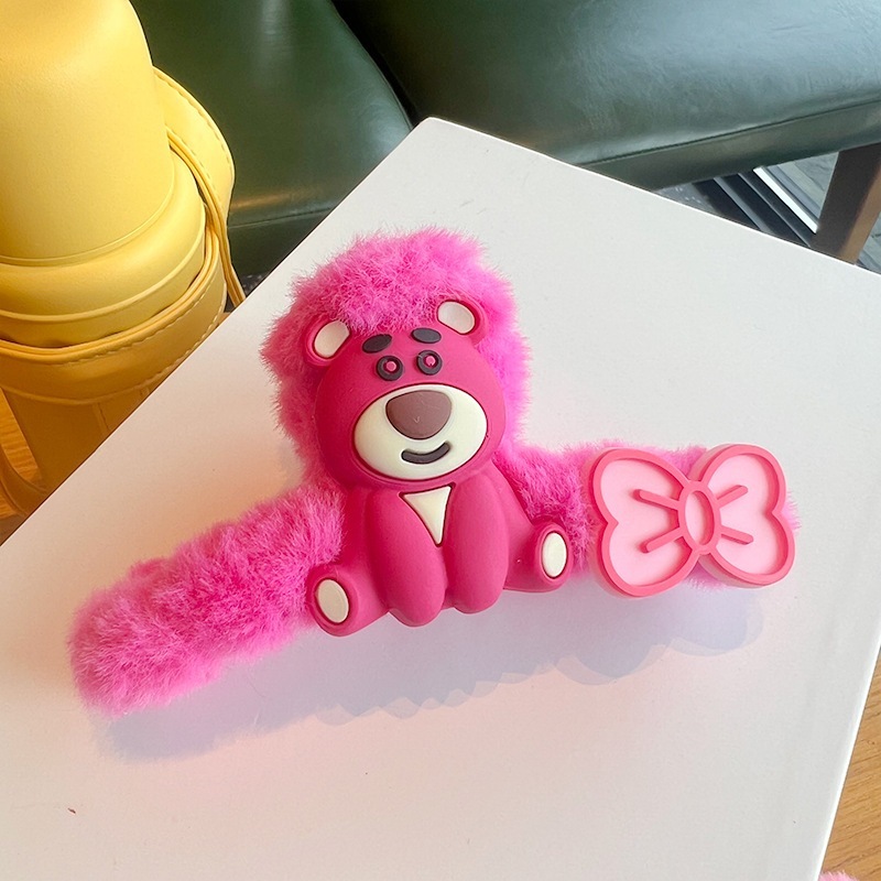 MVP3666 Kẹp Tóc Hình Cá Mập Phủ Lông Phong Cách Hàn Quốc Dễ Thương Thời Trang Cho Bé Gái