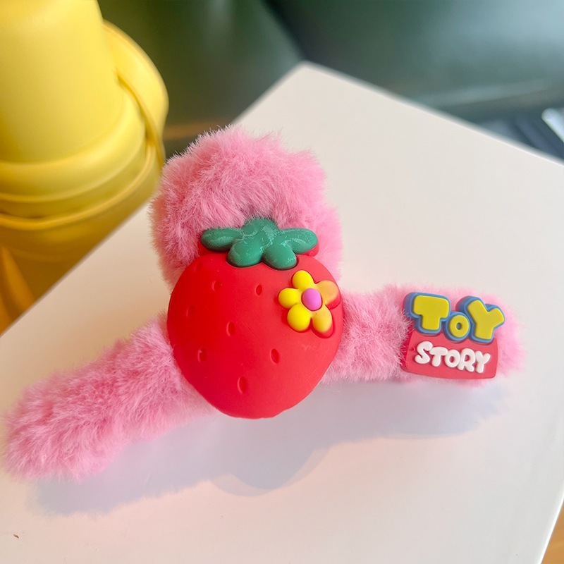 MVP3666 Kẹp Tóc Hình Cá Mập Phủ Lông Phong Cách Hàn Quốc Dễ Thương Thời Trang Cho Bé Gái