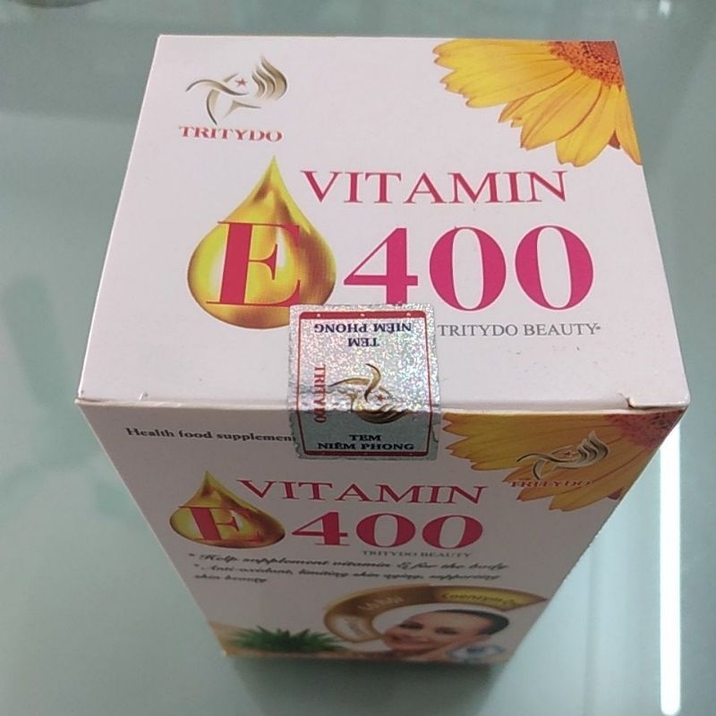 Vitamin E 400 Tritydo bổ sung Vitamin E giúp chống lão hóa tăng nội tiết tố, làm đẹp da lọ 30 viên